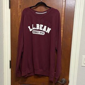 L.L. Bean Men's Maroon Sweatshirt